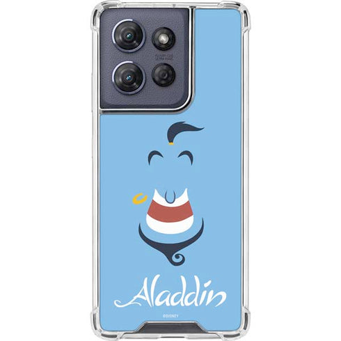 Disney Aladdin Genie Outline Art Moto G Play 5G (2025) Clear Case